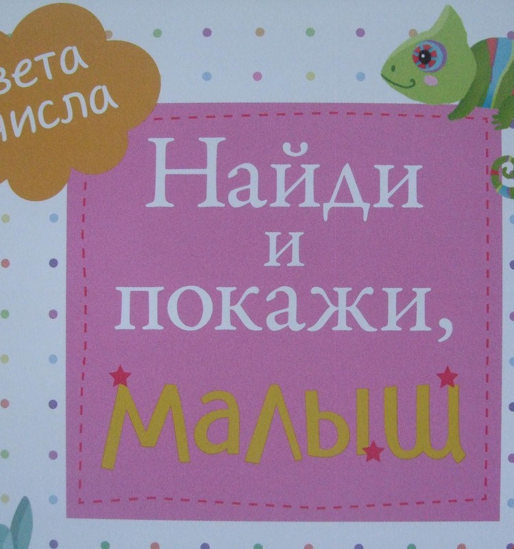 РАЗВИВАШКИ: Книжка-искалочка «Найди и покажи, малыш» - Цвета и числа    